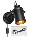 DecorBites™ Industrial Plug In Wall Sconce