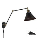 DecorBites™ Industrial Plug In Wall Sconce