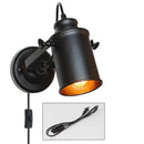 DecorBites™ Industrial Plug In Wall Sconce
