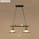 DecorBites™ Industrial Style Black Metal Billiard Light Pendant for Restaurant Island