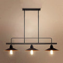 DecorBites™ Industrial Style Metal Black Cone Pendant Chandelier - Island Lighting Fixture