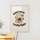 DecorBites™ Inspirational Quote Poster for Home or Office