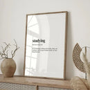 DecorBites™ Inspirational Quote Poster for Home or Office