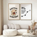DecorBites™ Inspirational Quote Poster for Home or Office