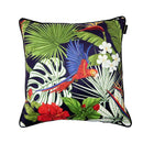 Decorbites intersecting geometric navy & white cushion cover living room
