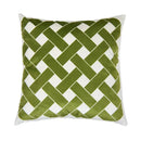 Decorbites intersecting geometric navy & white cushion cover living room