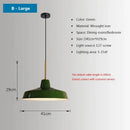 Decorbites iron industrial green enamel chandelier dining room light
