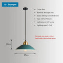 Decorbites iron industrial green enamel chandelier dining room light