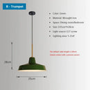 Decorbites iron industrial green enamel chandelier dining room light