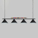 DecorBites™ Iron Linear Island Ceiling Light with Cone Shade - Industrial Country Club Style