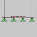 DecorBites™ Iron Linear Island Ceiling Light with Cone Shade - Industrial Country Club Style