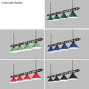 DecorBites™ Iron Linear Island Ceiling Light with Cone Shade - Industrial Country Club Style