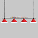 DecorBites™ Iron Linear Island Ceiling Light with Cone Shade - Industrial Country Club Style