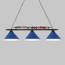 DecorBites™ Iron Linear Island Ceiling Light with Cone Shade - Industrial Country Club Style