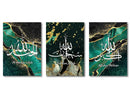 DecorBites™ Islamic Canvas Wall Art Set - 3 Pieces
