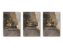 DecorBites™ Islamic Canvas Wall Art Set - 3 Pieces