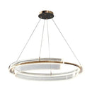 Decorbites italian minimalist gold double ring chandelier living room