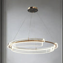 Decorbites italian minimalist gold double ring chandelier living room