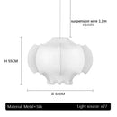 Decorbites italian silk layered pendant light for the dining room