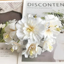 Decorbites ivory flower cherry stamen berries wedding decor living room