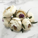 Decorbites ivory flower cherry stamen berries wedding decor living room