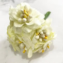 Decorbites ivory flower cherry stamen berries wedding decor living room