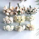 Decorbites ivory flower cherry stamen berries wedding decor living room
