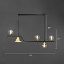 DecorBites™ Ivory Glass Island Pendant Light: Geometric, Contemporary Hanging Fixture for Restaurants