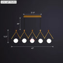 DecorBites™ Ivory Glass Minimalist Ball Suspension Light - Creative Island Fixture