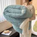 DecorBites™ Jacquard Lamb Wool Double-Layer Blanket for Cozy Comfort & Style