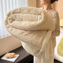 DecorBites™ Jacquard Lamb Wool Double-Layer Blanket for Cozy Comfort & Style