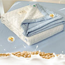 Decorbites jacquard summer cool blanket white & green bedroom quilt