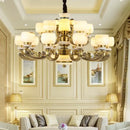 Decorbites jade chandelier bronze living room multi tier glass lamp