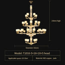 Decorbites jade copper chandelier for living room with opal glass shades