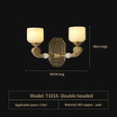 Decorbites jade copper chandelier for living room with opal glass shades