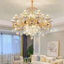 Decorbites jade crystal chandelier gold living room lamp