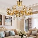 Decorbites jade crystal chandelier gold living room lighting