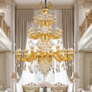 Decorbites jade crystal chandelier gold living room lighting