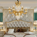 Decorbites jade crystal chandelier gold living room lighting