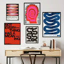DecorBites™ Japanese Abstract Blue Wave Canvas Print
