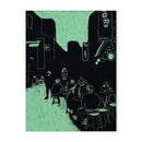 DecorBites™ Japanese Abstract Blue Wave Canvas Print
