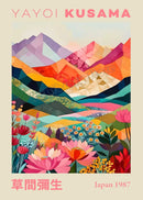 DecorBites™ Japanese Geometric Mountain Landscape Exhibition Canvas Art
