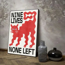 DecorBites™ Japanese Koi Cat Abstract Canvas Wall Art