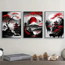 DecorBites™ Japanese Natural Landscape Canvas Wall Art Set