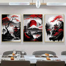 DecorBites™ Japanese Natural Landscape Canvas Wall Art Set