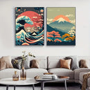 DecorBites™ Japanese Nature Landscape Canvas Wall Art
