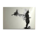 DecorBites™ Japanese Samurai Man with Crow Wall Art