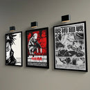 Modern jujutsu kaisen anime wall art bedroom black & white posters