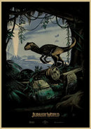 Jurassic park mosquito amber stone dinosaur canvas living room art