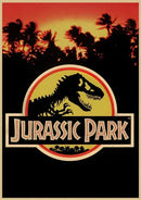 Jurassic park mosquito amber stone dinosaur canvas living room art